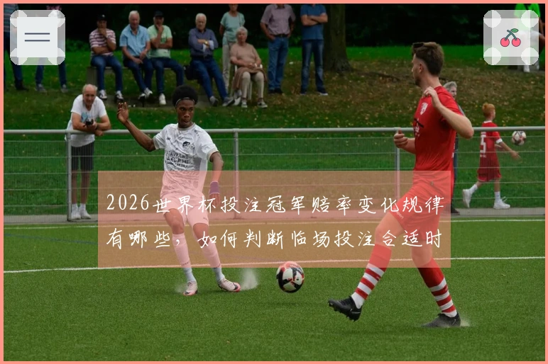 2026世界杯投注冠军赔率变化规律有哪些，如何判断临场投注合适时机